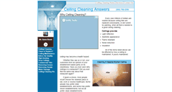 Desktop Screenshot of ceiling-cleaning-answers.com